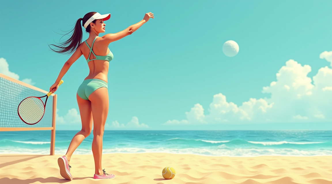 Ilustração detalhada sobre Melhores Roupas e Acessórios para Jogar Beach Tennis: Conforto, Estilo e Performance na Areia: guia completo com dicas e técnicas essenciais para resultados eficientes
