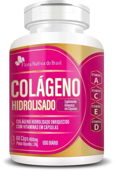 Pote branco de suplemento alimentar Vitafor Colagentek, com rótulo nas cores branca, magenta e azul, indicando colágeno hidrolisado com multivitaminas e minerais, sabor neutro, 300g.